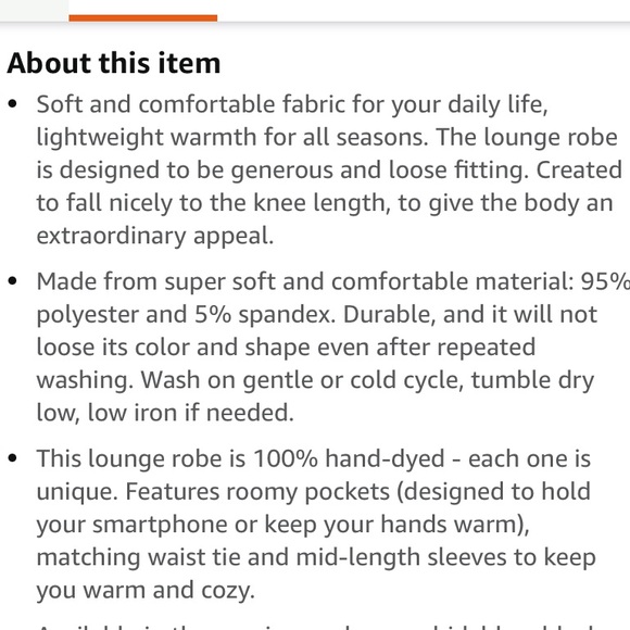 NEW hello mello tie dye lounge robe - Picture 12 of 12